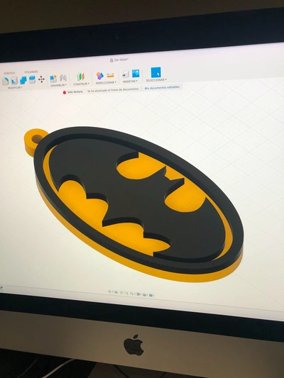 batman keychain llavero 3d models download creality cloud 3d print model - Mito3D