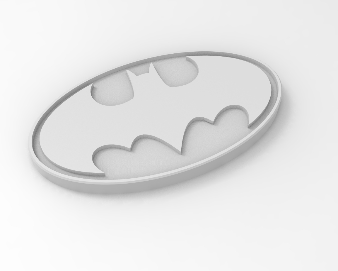 batman logo 3D print model - Mito3D