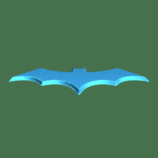 batman logotipo 3d modelos baixar crialidade nuvem vôo animais 3d print model - Mito3D