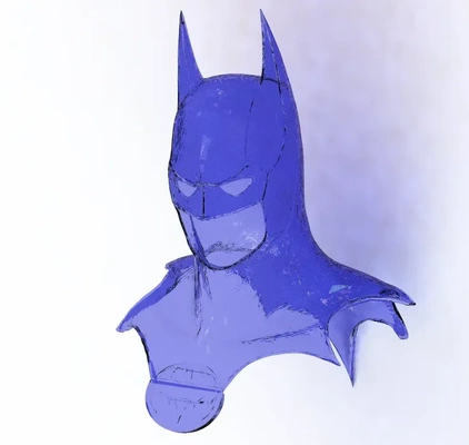 batman maske 3d modelle download realität wolke 3d print model - Mito3D