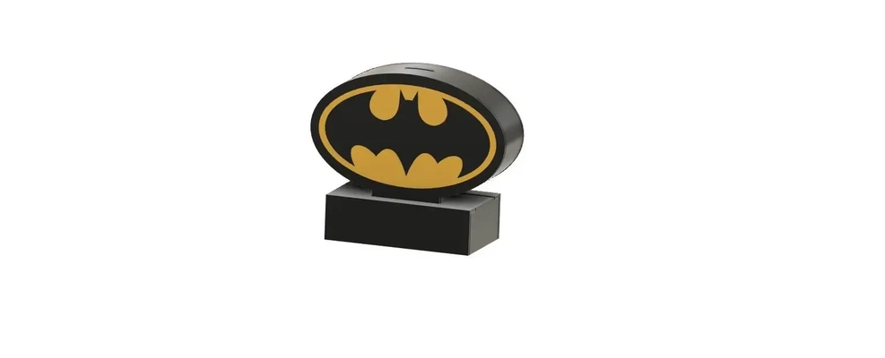 batman cerdito banco 3d modelos descargar crealidad nube 3d print model - Mito3D