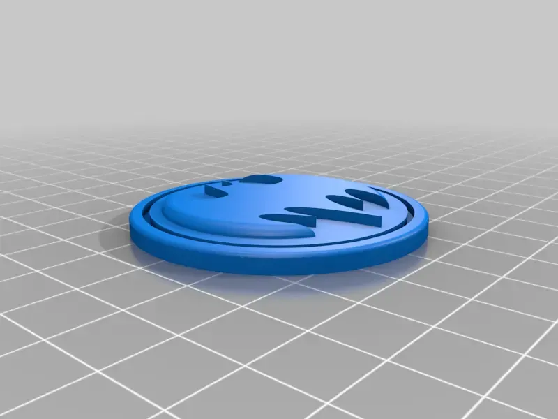 batman elevado logo moneda 3d modelos descargar crealidad nube 3D print model - Mito3D