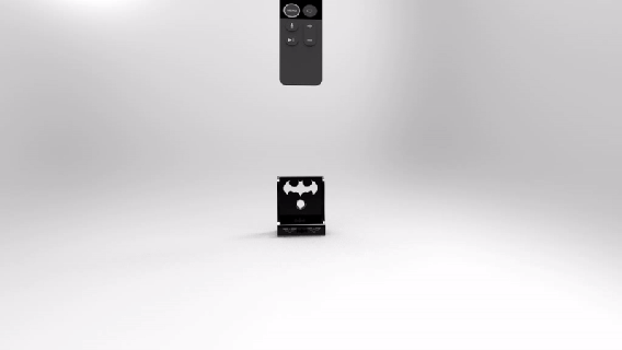 batman remoto móvil soporte accesorios 3d print model - Mito3D