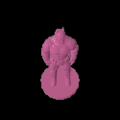 batman sentado 3d modelos descargar crealidad nube 3d print model - Mito3D