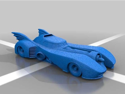 batimóvil Man drawn vehiculos 3d print model - Mito3D