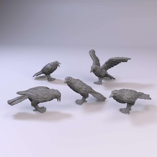 champ bataille corbeaux récolte guerre jouets Jeux 3d print model - Mito3D