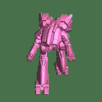 battletech predone iic mech 3d modelli scarica creality nube 3d print model - Mito3D