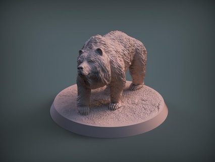 oso animales 3d print model - Mito3D