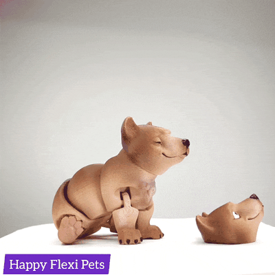 bear articulated flexi toy 3d models download creality cloud mammal 3d print model - Mito3D