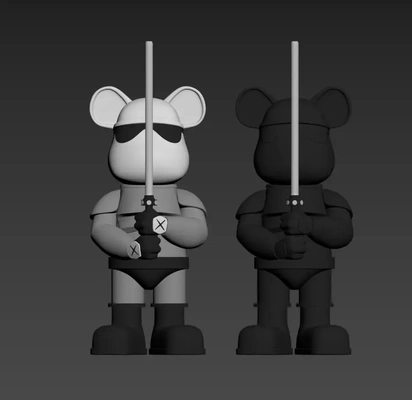 bearbrick 3d modelli scarica creality nube 3d print model - Mito3D