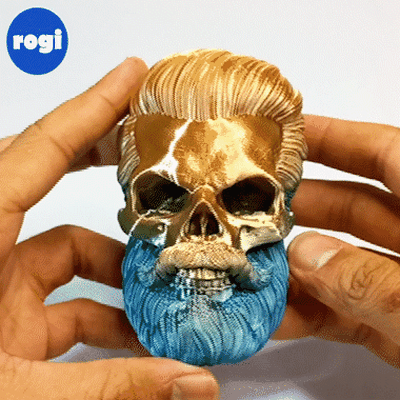 beard skull collection - n 1 3d models download creality cloud 3d print model - Mito3D