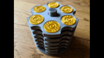 canavar jumbo magnum revolver bardak altlıkları Kulp destek oyuncak silahlar 3d print model - Mito3D