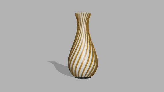 beautiful flower vase Nature & Plants 3d print model - Mito3D