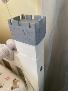 columna cama castillo gorra 3d print model - Mito3D