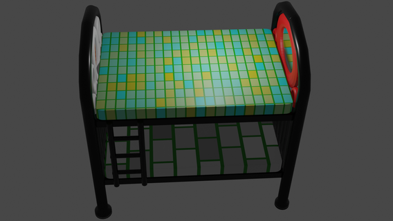 bed Household 3d print model - Mito3D