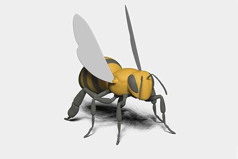 abelha 3d modelos baixar crialidade nuvem insetos 3d print model - Mito3D