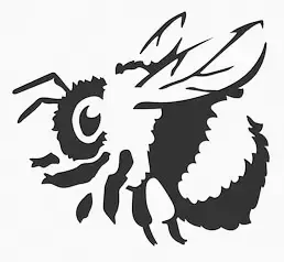 bee stencil 4 3d models download creality cloud 3D print model - Mito3D