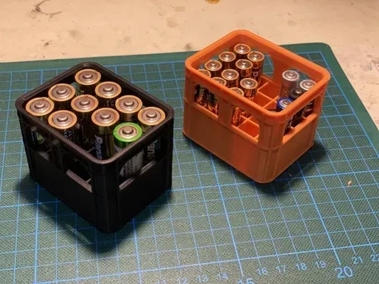 cerveja caixote bateria suporte aa 3d modelos baixar crialidade nuvem aparelhos eletrônicos 3d print model - Mito3D