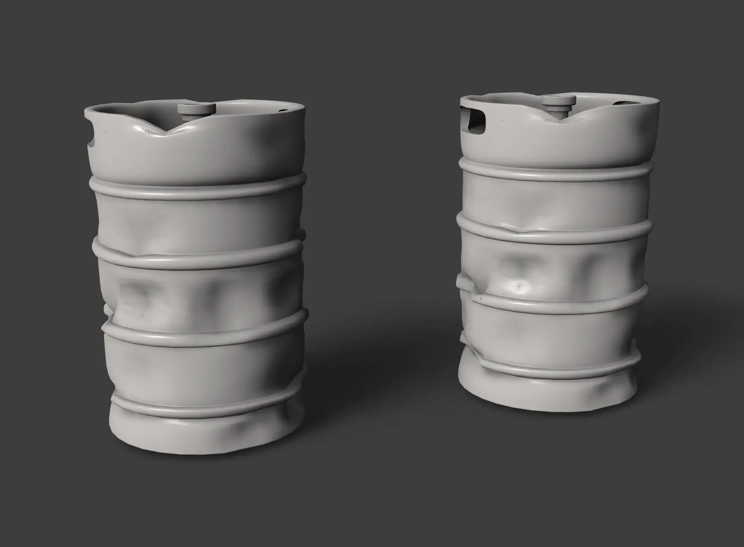 bierfass lowpoly 3d modelle download realität wolke 3D print model - Mito3D