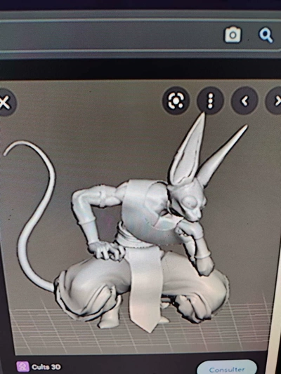 beerus 3d modelos descargar crealidad nube 3d print model - Mito3D