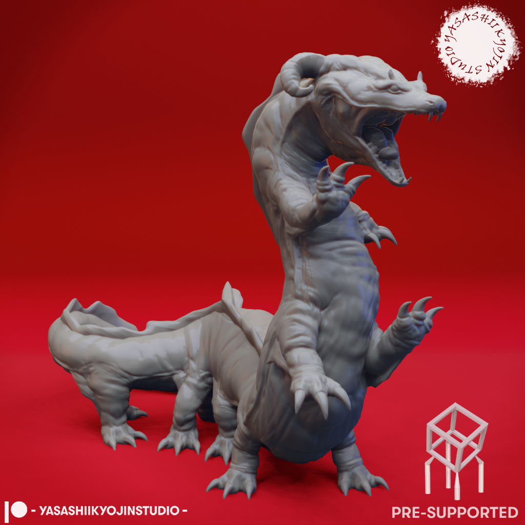 behir tavolo miniatura pre supported personaggi 3D print model - Mito3D