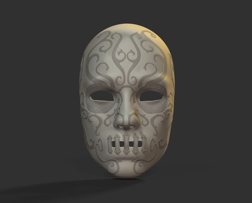 bellatrix lestrange mask death eater 3d models download creality cloud fictional characters 3d print model - Mito3D