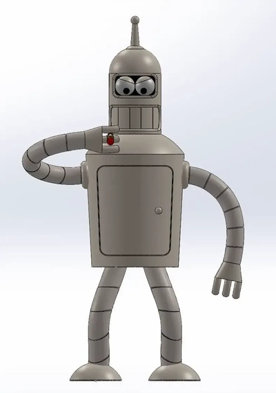 bender futurama 3d models download creality cloud 3d print model - Mito3D