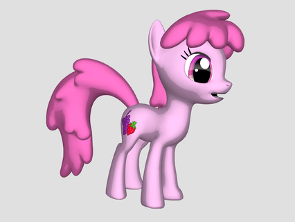 berry punch pony Toys & Games 3d print model - Mito3D