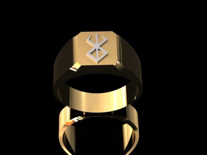berserk sacrifice mark ring size 1025 us Fashion 3d print model - Mito3D