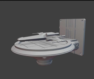 bespin cloud city docking bay star wars diorama Architecture & Landscape 3d print model - Mito3D