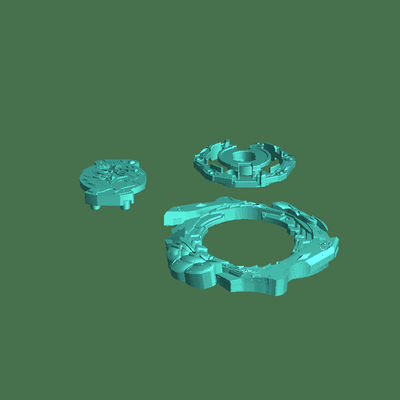 beyblade-capricorno 3d models download creality cloud toys & games 3d print model - Mito3D