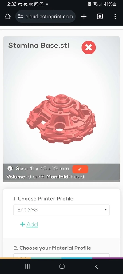 beyblade estâmia base 3d modelos baixar crialidade nuvem 3d print model - Mito3D