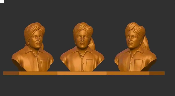 bhagat singh 3d yazdır modeller indir creality bulut 3d print model - Mito3D