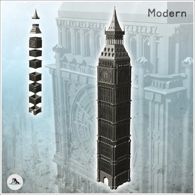 gros ben tour londres uni royaume miniatures warhamme 3d modèles télécharger créalité nuage 3d print model - Mito3D