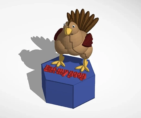 gros garçon poulet 3d modèles télécharger créalité nuage 3d print model - Mito3D