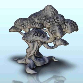 big tree 1 - miniatures warhammer terrain scenery 3d models download creality cloud Trees 3d print model - Mito3D
