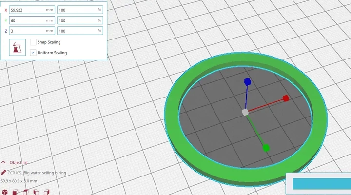 gros l'eau vente bague 3d modèles télécharger créalité nuage 3d print model - Mito3D