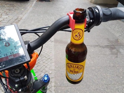 bicicletta birra titolare supporto utensili 3d print model - Mito3D