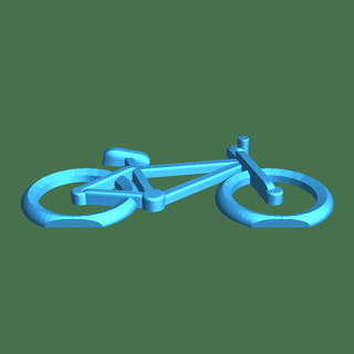 bicyclette sem base Ménage 3d print model - Mito3D