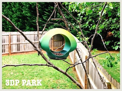 bird feeder Outdoor 3d print model - Mito3D