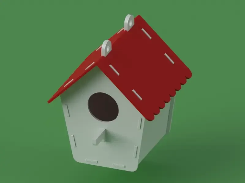 pájaro casa 3d modelos descargar crealidad nube 3D print model - Mito3D