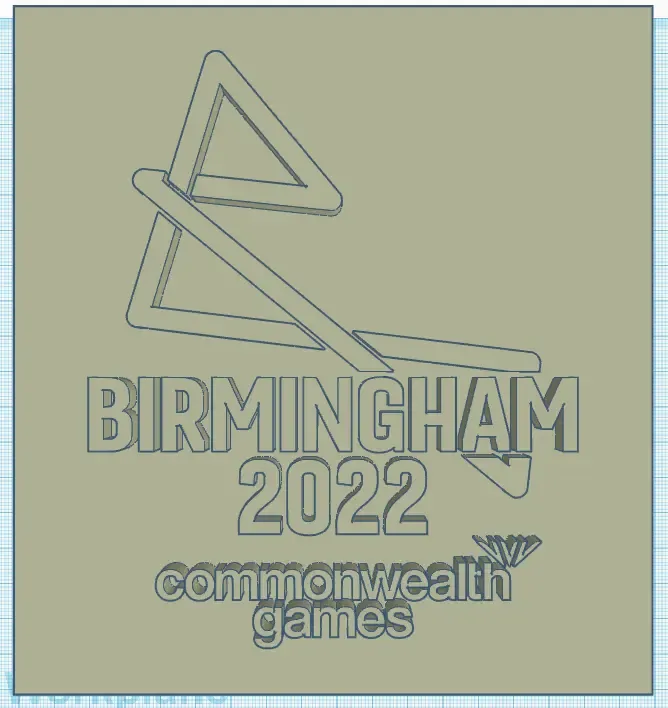 birmingham 2022 c w oyunlar logo 1 3d modeller indir creality bulut 3D print model - Mito3D