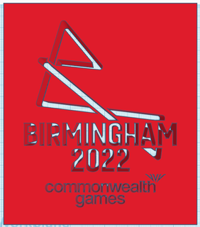 Birmingham 2022 Giochi logo 2 gli sport all'aperto 3d print model - Mito3D