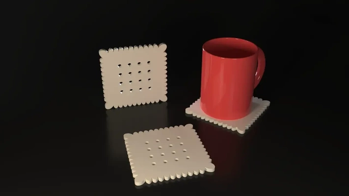 biscuit verre 3d modèles télécharger créalité nuage 3d print model - Mito3D