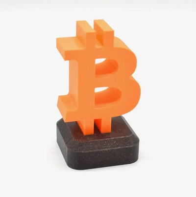 bitcoin figura cripto 3d modelos baixar crialidade nuvem 3d print model - Mito3D