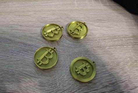 Bitcoin Schlüssel Ring 3d print model - Mito3D