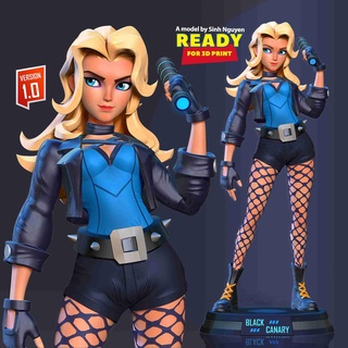 black canary stylized Fictional Characters 3d print model - Mito3D