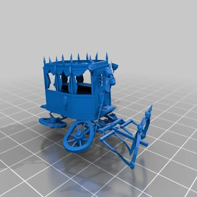 black coach ruin - terrain 3d models download creality cloud 3d print model - Mito3D