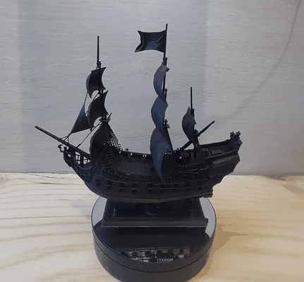 schwarz perle pirat schiff 3d modelle download realität wolke kriegsschiffe 3d print model - Mito3D