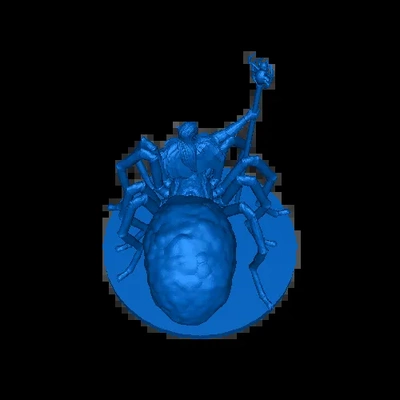 noir araignée 3d modèles télécharger créalité nuage 3d print model - Mito3D